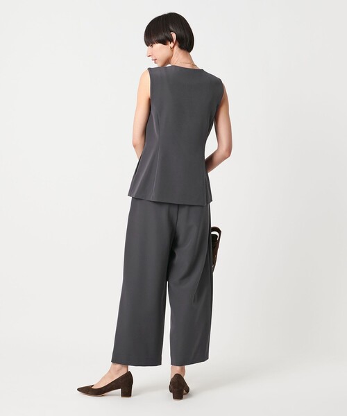 UNITED ARROWS（ユナイテッドアローズ）の「ダブルクロス ベスト -ウォッシャブル-（ベスト・レディース・ブラック/ダークグレー・FREE）」の5枚目の写真