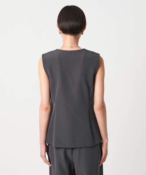 UNITED ARROWS（ユナイテッドアローズ）の「ダブルクロス ベスト -ウォッシャブル-（ベスト・レディース・ブラック/ダークグレー・FREE）」の11枚目の写真