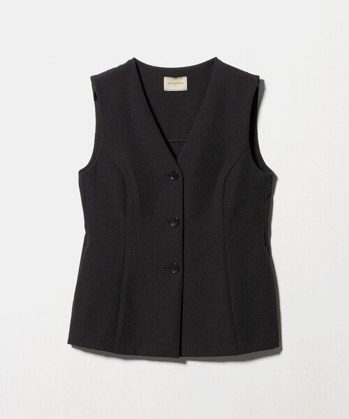 UNITED ARROWS（ユナイテッドアローズ）の「ダブルクロス ベスト -ウォッシャブル-（ベスト・レディース・ブラック/ダークグレー・FREE）」の19枚目の写真