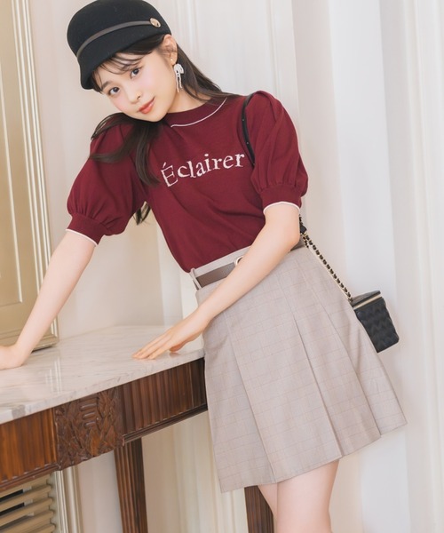 WILLSELECTION（ウィルセレクション）の「ベルト付きプリーツミニスカート（スカート・レディース・ブラック/グレー系その他/ブラウン系その他・FREE）」の3枚目の写真