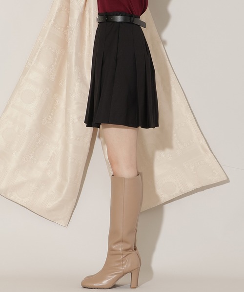 WILLSELECTION（ウィルセレクション）の「ベルト付きプリーツミニスカート（スカート・レディース・ブラック/グレー系その他/ブラウン系その他・FREE）」の7枚目の写真