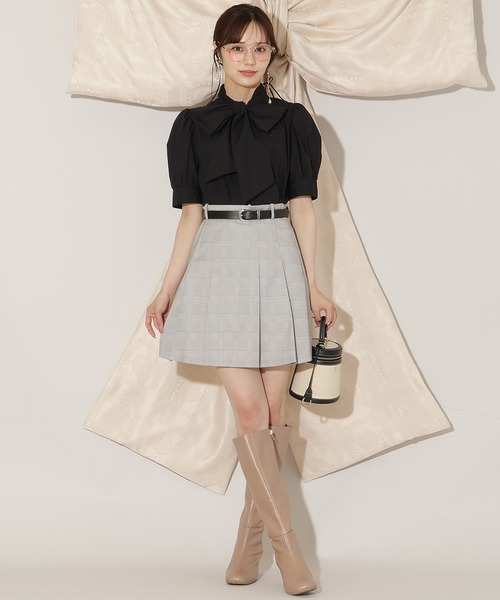 WILLSELECTION（ウィルセレクション）の「ベルト付きプリーツミニスカート（スカート・レディース・ブラック/グレー系その他/ブラウン系その他・FREE）」の22枚目の写真