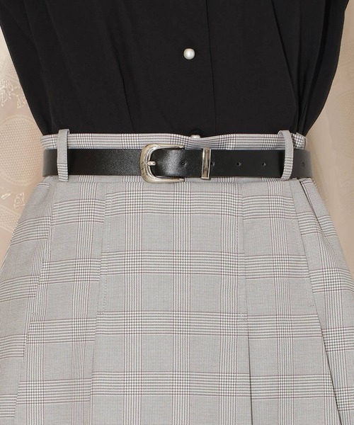 WILLSELECTION（ウィルセレクション）の「ベルト付きプリーツミニスカート（スカート・レディース・ブラック/グレー系その他/ブラウン系その他・FREE）」の15枚目の写真