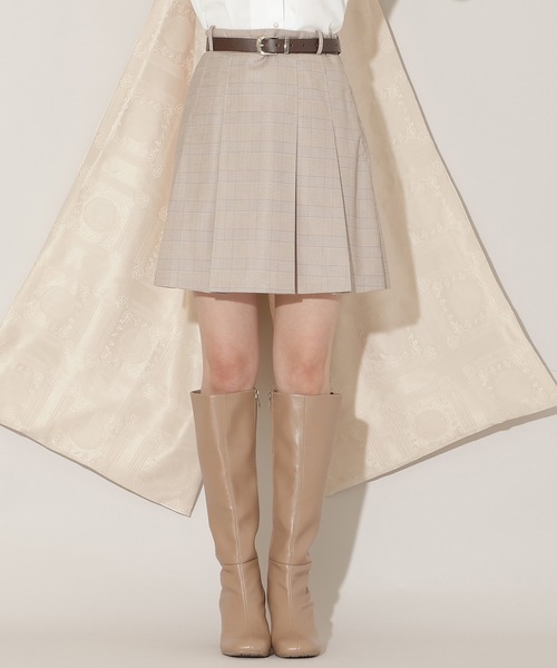 WILLSELECTION（ウィルセレクション）の「ベルト付きプリーツミニスカート（スカート・レディース・ブラック/グレー系その他/ブラウン系その他・FREE）」の18枚目の写真