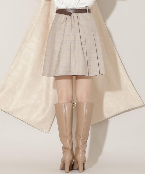 WILLSELECTION（ウィルセレクション）の「ベルト付きプリーツミニスカート（スカート・レディース・ブラック/グレー系その他/ブラウン系その他・FREE）」の11枚目の写真