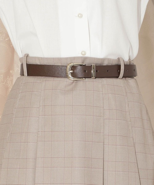 WILLSELECTION（ウィルセレクション）の「ベルト付きプリーツミニスカート（スカート・レディース・ブラック/グレー系その他/ブラウン系その他・FREE）」の12枚目の写真