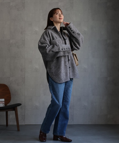 model：162cm 着用サイズ：F
