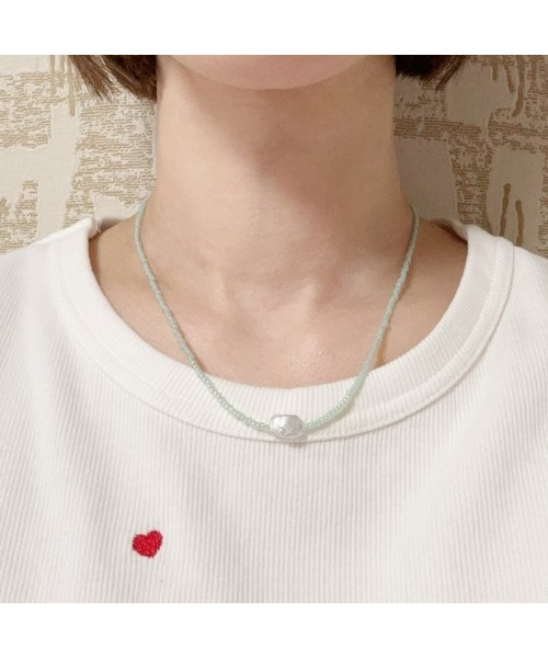 tone（トーン）の「【Seolrem】淡水パールバロックビーズチョーカー(MA)（チョーカー・レディース・A・FREE）」の4枚目の写真