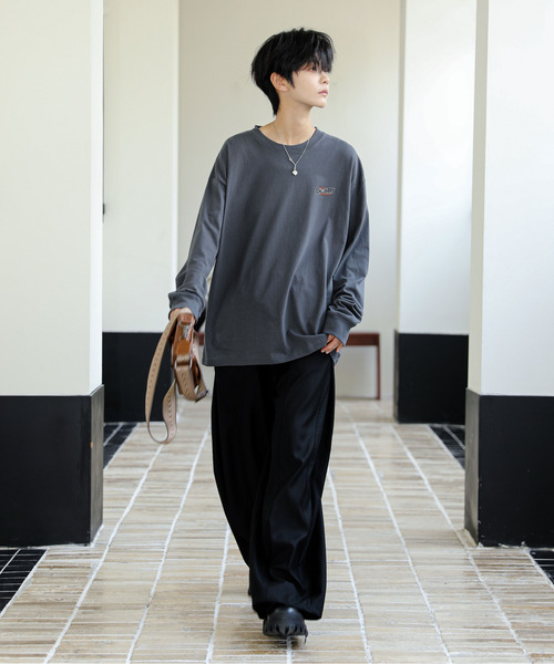 Tom&Jerry(トムアンドジェリー)の「【neos】ルーズシルエット TOM&JERRY トムとジェリー ピグメント風 プリント ロングスリーブ Tシャツ(Tシャツ/カットソー・メンズ・ブラック系1/ホワイト系2/ホワイト系1/ブラック系2・MEDIUM/X-LARGE/LARGE)」の18枚目の写真