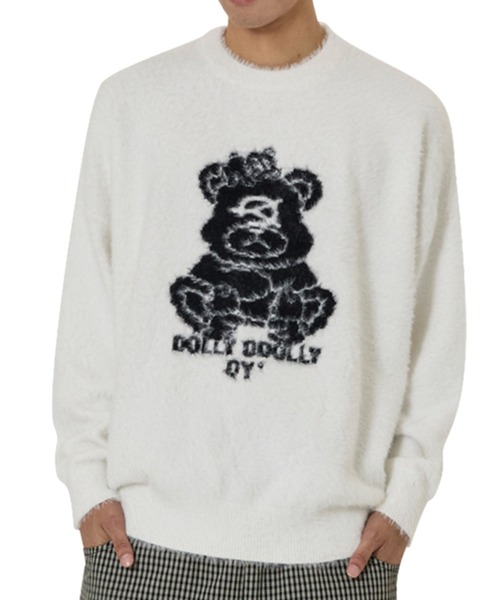 OY クマ ニット セーター ブラック OY/オーワイ』 MODIFY ODOLLY KNIT/モディファイ オードリー