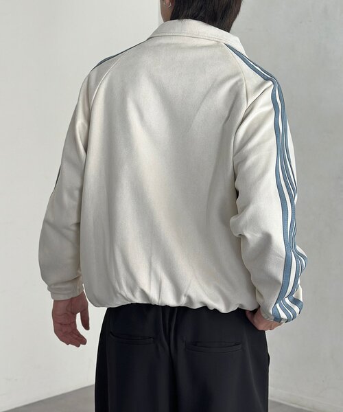 CPCM(シーピーシーエム)の「フェイクスエードトラックジャケット(ブルゾン・レディース・アイボリー/チャコールグレー/ブラウン/グリーン・MEDIUM/LARGE)」の17枚目の写真