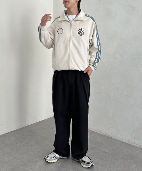 CPCM(シーピーシーエム)の「フェイクスエードトラックジャケット(ブルゾン・レディース・アイボリー/チャコールグレー/ブラウン/グリーン・MEDIUM/LARGE)」の20枚目の写真