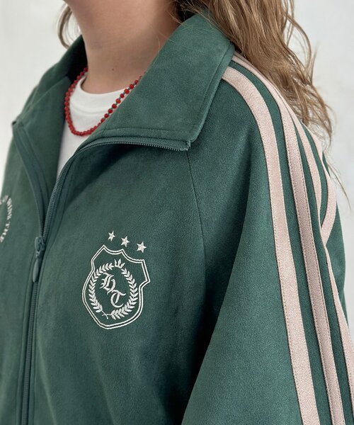 CPCM(シーピーシーエム)の「フェイクスエードトラックジャケット(ブルゾン・レディース・アイボリー/チャコールグレー/ブラウン/グリーン・MEDIUM/LARGE)」の9枚目の写真