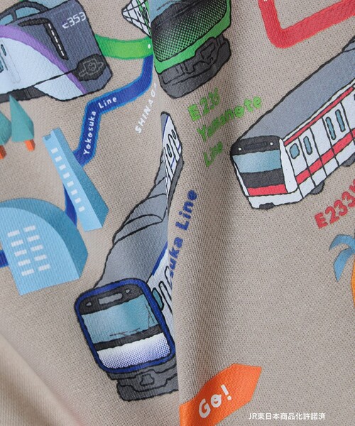 BEAMS mini(ビームスミニ)の「JR 在来線 スウェット プルオーバー 2025FW(90~150cm)(スウェット・キッズ・ベージュ/ネイビー/ミント・90/140/130/120/110/100/150)」の6枚目の写真