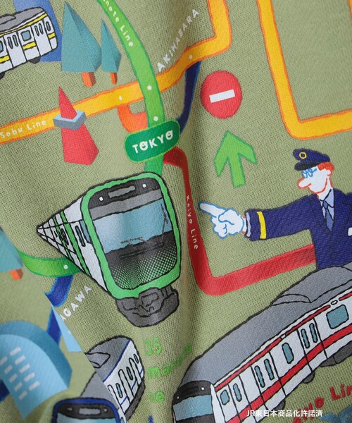 BEAMS mini(ビームスミニ)の「JR 在来線 スウェット プルオーバー 2025FW(90~150cm)(スウェット・キッズ・ベージュ/ネイビー/ミント・90/140/130/120/110/100/150)」の8枚目の写真