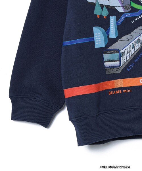 BEAMS mini(ビームスミニ)の「JR 在来線 スウェット プルオーバー 2025FW(90~150cm)(スウェット・キッズ・ベージュ/ネイビー/ミント・90/140/130/120/110/100/150)」の13枚目の写真