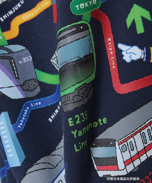 BEAMS mini(ビームスミニ)の「JR 在来線 スウェット プルオーバー 2025FW(90~150cm)(スウェット・キッズ・ベージュ/ネイビー/ミント・90/140/130/120/110/100/150)」の14枚目の写真