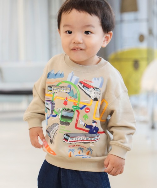 BEAMS mini(ビームスミニ)の「JR 在来線 スウェット プルオーバー 2025FW(90~150cm)(スウェット・キッズ・ベージュ/ネイビー/ミント・90/140/130/120/110/100/150)」の18枚目の写真