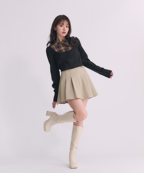 fupel(フぺル)の「Switched Shirt Blouse/ 切り替えシャツブラウス(シャツ/ブラウス・レディース・ブラック/グレー・FREE)」の19枚目の写真