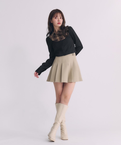 fupel(フぺル)の「Switched Shirt Blouse/ 切り替えシャツブラウス(シャツ/ブラウス・レディース・ブラック/グレー・FREE)」の20枚目の写真