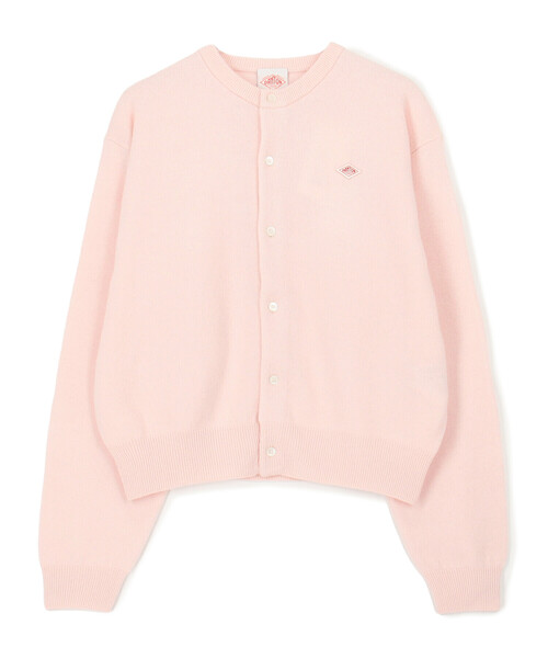 DANTON（ダントン）の「WOMEN'S LAMBSWOOL CREW NECK KNIT CARDIGAN（カーディガン/ボレロ・レディース・グレイッシュベージュ/ライトブルー/ピンク系その他/オートミール/レッド/ブラック/オフホワイト/ライトグレー/ダークグレー/モカ・34/36）」の9枚目の写真