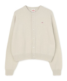 WOMEN'S LAMBSWOOL CREW NECK KNIT CARDIGAN