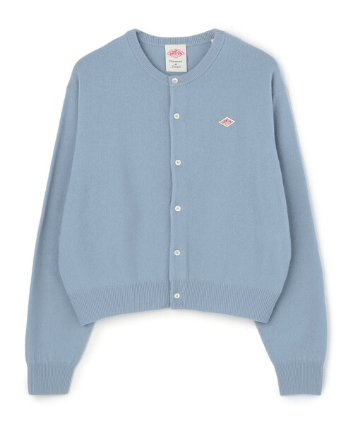 DANTON（ダントン）の「WOMEN'S LAMBSWOOL CREW NECK KNIT CARDIGAN（カーディガン/ボレロ・レディース・グレイッシュベージュ/ライトブルー/ピンク系その他/オートミール/レッド/ブラック/オフホワイト/ライトグレー/ダークグレー/モカ・34/36）」の8枚目の写真
