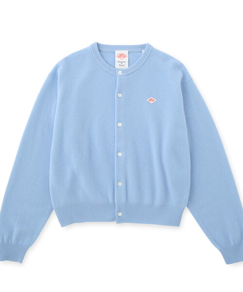 DANTON（ダントン）の「WOMEN'S LAMBSWOOL CREW NECK KNIT CARDIGAN（カーディガン/ボレロ・レディース・グレイッシュベージュ/ライトブルー/ピンク系その他/オートミール/レッド/ブラック/オフホワイト/ライトグレー/ダークグレー/モカ・34/36）」の11枚目の写真