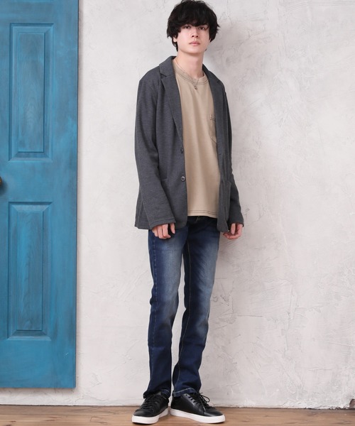 セール】テーラードジャケット スウェット素材（テーラード