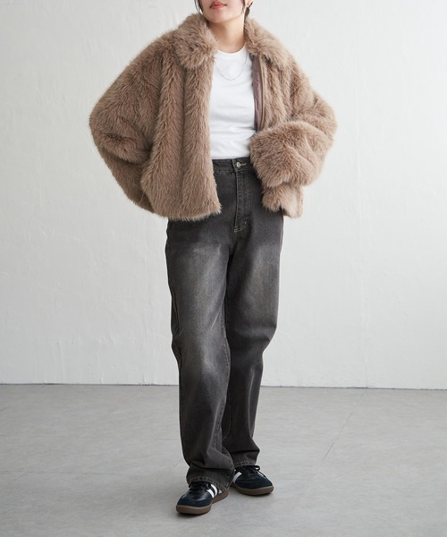 セール】シャギーファーショートコート（ブルゾン）｜VENCEEXCHANGE