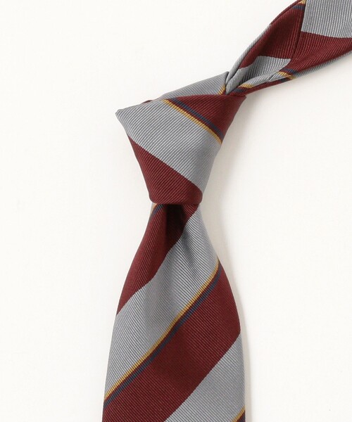 BEAMS F（ビームスエフ）の「TUDOR ROSES / シルク ストライプ ネクタイ（ネクタイ・メンズ・グレー/ライトブルー・ONE SIZE）」の5枚目の写真