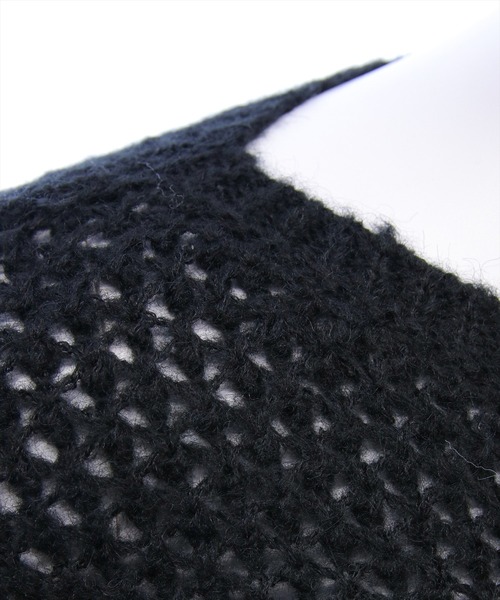 clear（クリア）の「メッシュオーバーニットトップス［大人 カジュアル 着回し力抜群］≪AW新作≫（ニット/セーター・レディース・グレー/ブラック/アイボリー/ベージュ・F）」の14枚目の写真