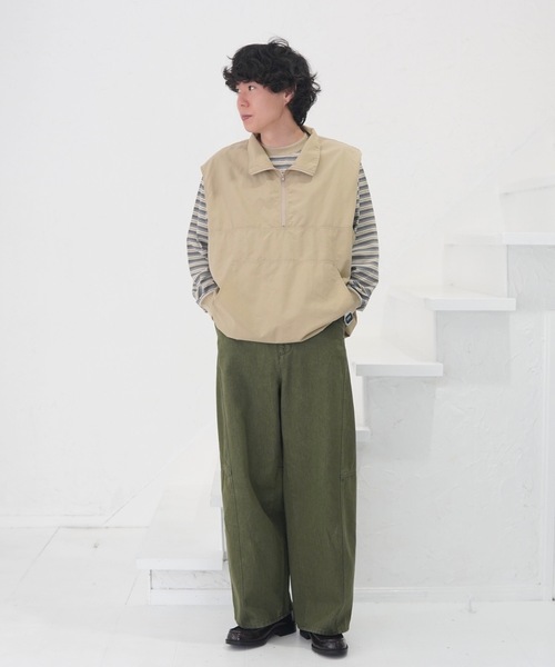 ZOZOMARKET(ゾゾマーケット)の「切替バレルカラーデニム-ZOZOMARKET by ハヤシアンナ(デニムパンツ・レディース・グリーン・マルチサイズ)」の12枚目の写真