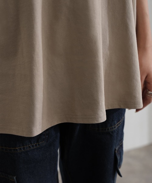 ElegChic(エレグシック)の「コットンパフスリーブTシャツ(Tシャツ/カットソー・レディース・ベージュ/ミント/ブラック/オフホワイト/チャコールグレー・M/XL/4L)」の17枚目の写真