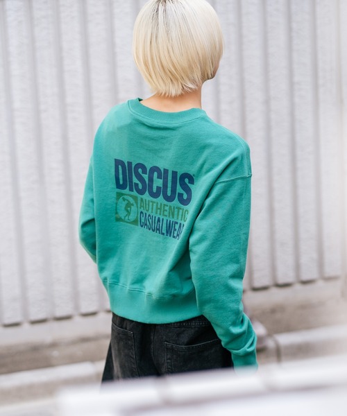 DISCUS(ディスカス)の「【DISCUS/ディスカス】裏毛 アイコニックコンパクト スウェットトレーナー ブランドロゴ(スウェット・レディース・杢グレー/レッド/ブルー/グリーン/ブラウン/ライトグレー・LARGE/MEDIUM)」の7枚目の写真