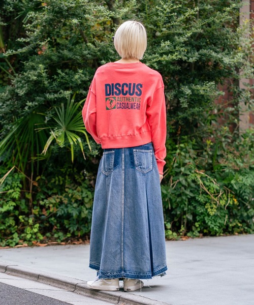 DISCUS(ディスカス)の「【DISCUS/ディスカス】裏毛 アイコニックコンパクト スウェットトレーナー ブランドロゴ(スウェット・レディース・杢グレー/レッド/ブルー/グリーン/ブラウン/ライトグレー・LARGE/MEDIUM)」の14枚目の写真