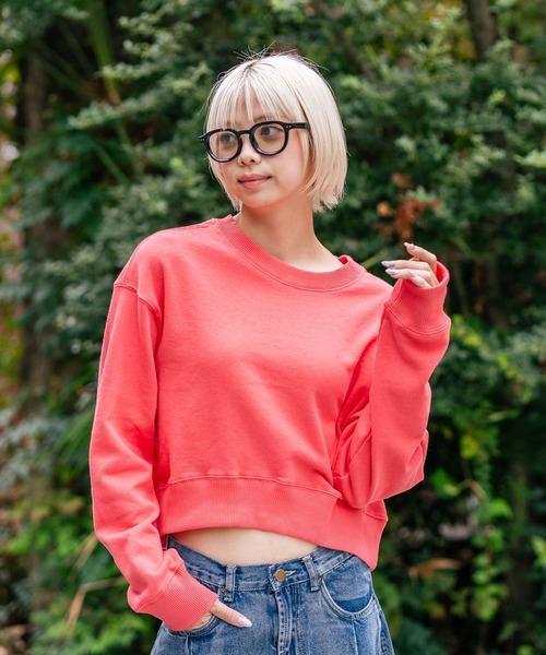DISCUS(ディスカス)の「【DISCUS/ディスカス】裏毛 アイコニックコンパクト スウェットトレーナー ブランドロゴ(スウェット・レディース・杢グレー/レッド/ブルー/グリーン/ブラウン/ライトグレー・LARGE/MEDIUM)」の15枚目の写真
