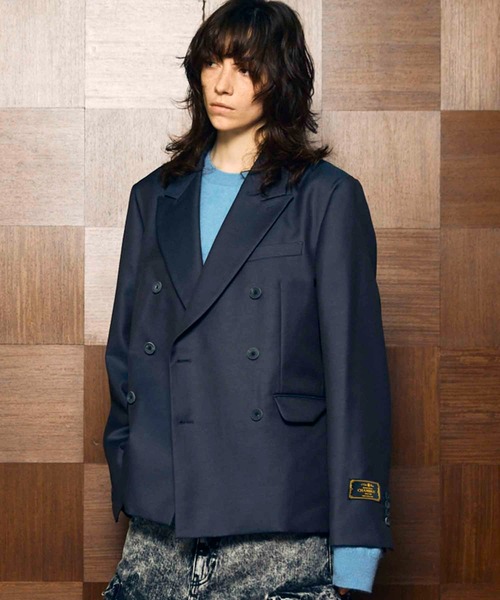 ダブルテーラードジャケット／ウォッシャブル・防シワ ダブルテーラードジャケット／ウォッシャブル・防シワ