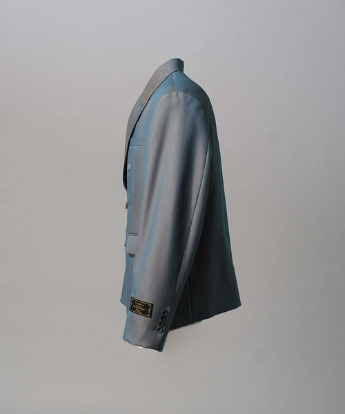 MAISON SPECIAL(メゾンスペシャル)の「《UNISEX》4 Colors Chambray Washable Wool Peaked Lapel Double Breasted Jacket/4色シャンブレーウォッシャブルウールピークドラペルダブルテーラードジャケット【MAISON SPECIAL/メゾンスペシャル】(テーラードジャケット・メンズ・ホワイト/チャコールグレー/ブラック/グレー/ダークブルー・1/2/0)」の13枚目の写真