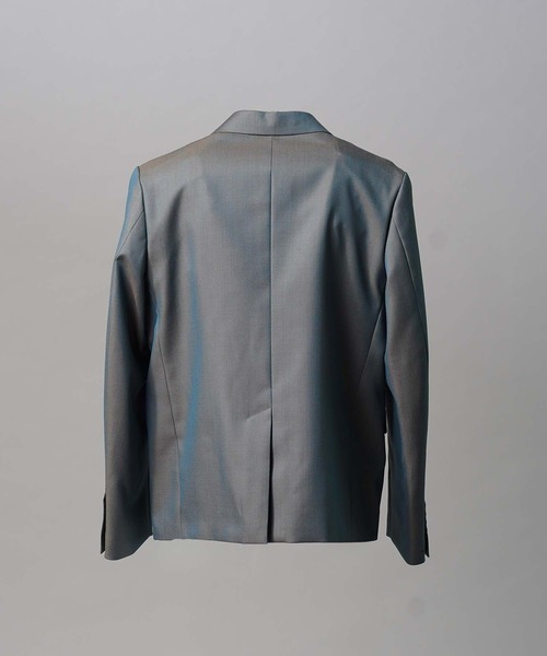 MAISON SPECIAL(メゾンスペシャル)の「《UNISEX》4 Colors Chambray Washable Wool Peaked Lapel Double Breasted Jacket/4色シャンブレーウォッシャブルウールピークドラペルダブルテーラードジャケット【MAISON SPECIAL/メゾンスペシャル】(テーラードジャケット・メンズ・ホワイト/チャコールグレー/ブラック/グレー/ダークブルー・1/2/0)」の12枚目の写真