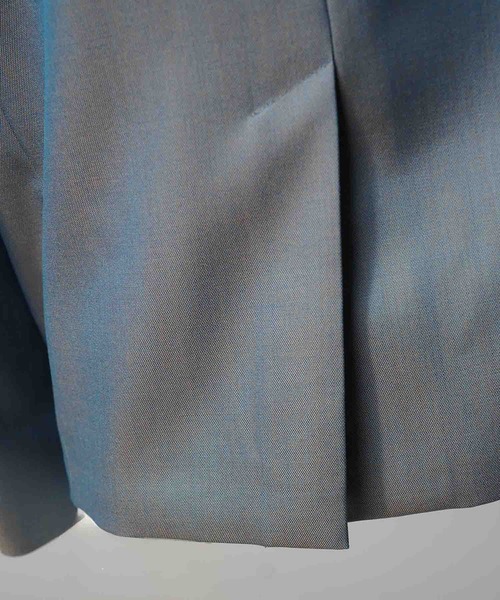MAISON SPECIAL(メゾンスペシャル)の「《UNISEX》4 Colors Chambray Washable Wool Peaked Lapel Double Breasted Jacket/4色シャンブレーウォッシャブルウールピークドラペルダブルテーラードジャケット【MAISON SPECIAL/メゾンスペシャル】(テーラードジャケット・メンズ・ホワイト/チャコールグレー/ブラック/グレー/ダークブルー・1/2/0)」の6枚目の写真