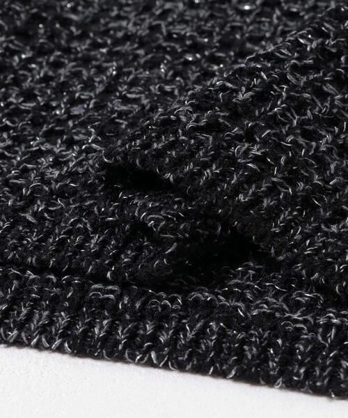 URBAN RESEARCH ROSSO WOMEN（アーバンリサーチ　ロッソ）の「ツイードVネックカーディガン（カーディガン/ボレロ・レディース・ブラック/オフホワイト・FREE）」の21枚目の写真