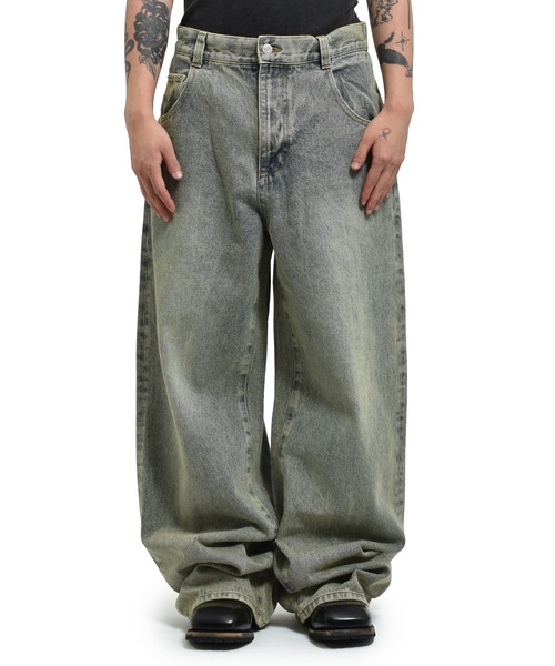 Neutral Untitled(ニュートラルアンタイトルド)の「BAGGY DENIM(デニムパンツ・メンズ・インディゴブルー・30/32/34)」の2枚目の写真