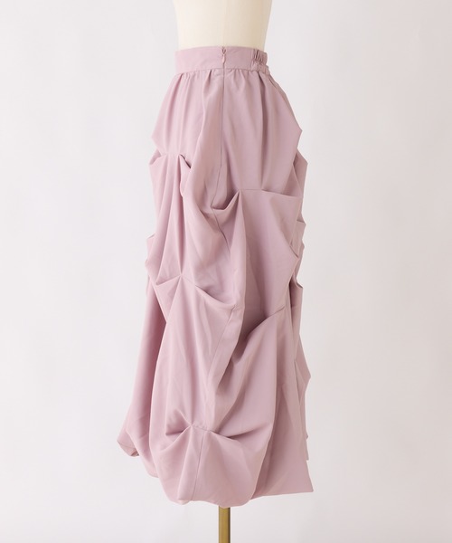 Seemi. byNICECLAUP（ シーミーバイナイスクラップ）の「【Seemi.】デザインバルーンスカート（スカート・レディース・ブラック/ホワイト/ピンク・FREE）」の4枚目の写真