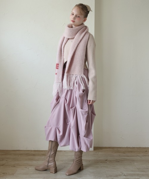 Seemi. byNICECLAUP（ シーミーバイナイスクラップ）の「【Seemi.】デザインバルーンスカート（スカート・レディース・ブラック/ホワイト/ピンク・FREE）」の13枚目の写真