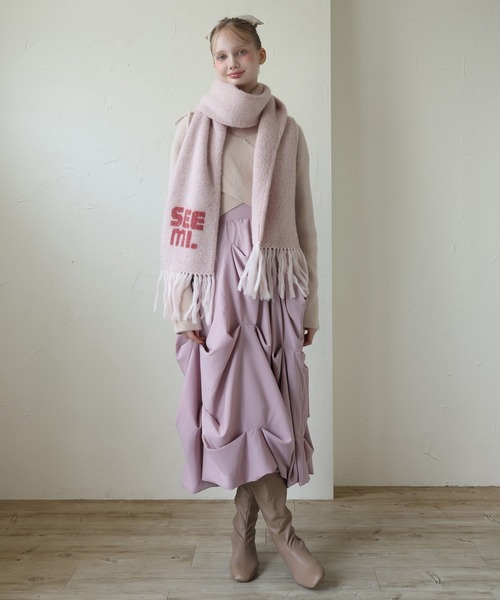 Seemi. byNICECLAUP（ シーミーバイナイスクラップ）の「【Seemi.】デザインバルーンスカート（スカート・レディース・ブラック/ホワイト/ピンク・FREE）」の19枚目の写真