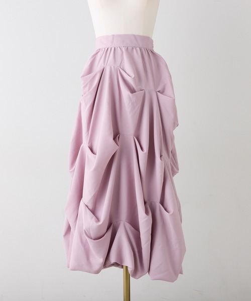 Seemi. byNICECLAUP（ シーミーバイナイスクラップ）の「【Seemi.】デザインバルーンスカート（スカート・レディース・ブラック/ホワイト/ピンク・FREE）」の21枚目の写真