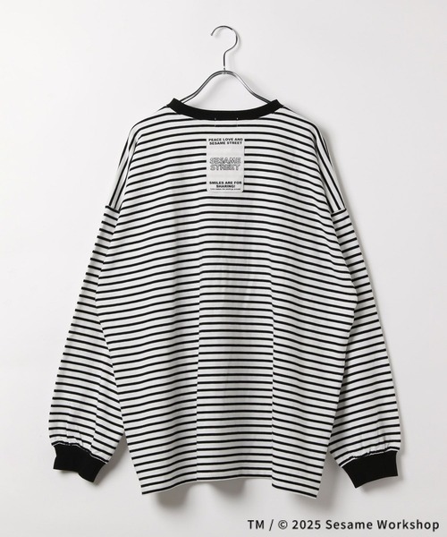 セール】【SESAME STREET／セサミストリート】ボーダーロンT 327104（T