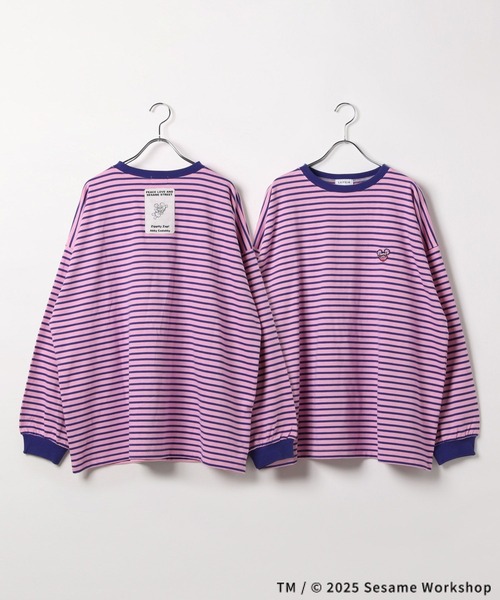 セール】【SESAME STREET／セサミストリート】ボーダーロンT 327104（T