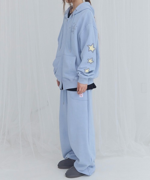 FANCY CLUB（ファンシークラブ）の「【FANCY X DUSTY】DEVIL & ANGEL PRINTED SWEATPANTS / 【ファンシー X ダスティ】デビル＆エンジェルプリントスウェットパンツ（スウェットパンツ・レディース・スカイブルー/ホワイト・ONE SIZE）」の16枚目の写真